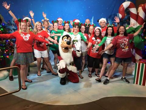 And best of all, we got a picture with Santa Goofy!